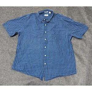 Dockers Modern Classic Men's XL Plaid Short Sleeve Shirt